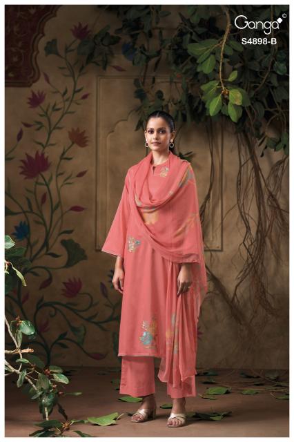 Ganga ineza 4898 wholesale single dress material online